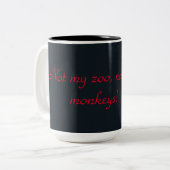 Tasse 2 Couleurs Pas mon zoo (Devant gauche)