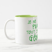 Tasse 2 Couleurs pas parfait simplement genial citation (Gauche)