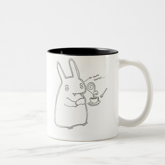 Tasse 2 Couleurs Pas plus de café (Droit)