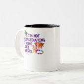 Tasse 2 Couleurs Pas Procrastiner Les Quêtes Côtières Drôle Jeu RPG (Devant gauche)