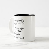 Tasse 2 Couleurs Pas silencieusement correction de votre grammaire. (Devant gauche)