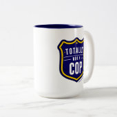 Tasse 2 Couleurs Pas un flic (Devant droit)