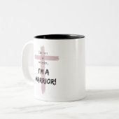 Tasse 2 Couleurs Pas un inquiet, un guerrier ! (Devant gauche)