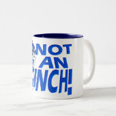 Tasse 2 Couleurs Pas un pouce (Devant droit)