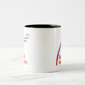 Tasse 2 Couleurs Pas une blague (Centre)