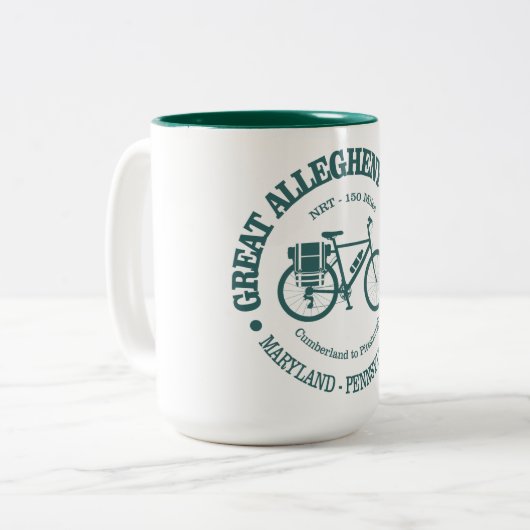 Tasse 2 Couleurs Passage du Grand Allegheny (cyclisme) (Devant gauche)