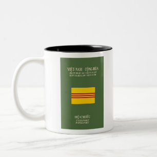 Tasse 2 Couleurs Passeport vietnamien - drapeau du Vietnam du Sud