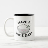 Tasse 2 Couleurs Passez une journée de riz (Gauche)