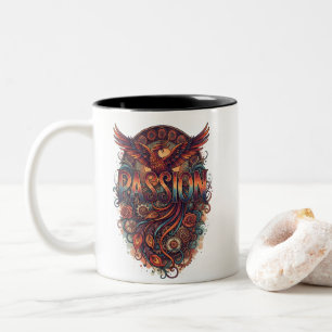 Tasse 2 Couleurs Passion Phoenix Conception Artistique Vintage – Ét