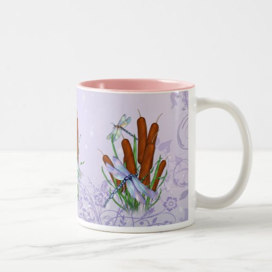 Tasse 2 Couleurs Pastel Dragonfly (Droit)
