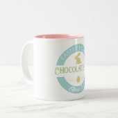 Tasse 2 Couleurs Pastel Easter Bunny Chocolat Company (Devant gauche)