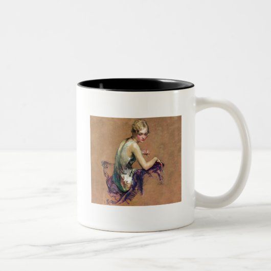 Tasse 2 Couleurs Pastel Portrait (Droit)