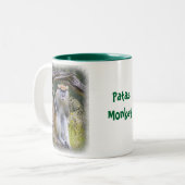 Tasse 2 Couleurs Patas Monkey en blanc (Devant gauche)