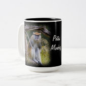 Tasse 2 Couleurs Patas Monkey en noir (Devant gauche)