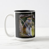 Tasse 2 Couleurs Patas Monkey en noir (Gauche)