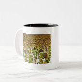 Tasse 2 Couleurs Patch de tournesol (Devant gauche)