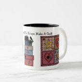 Tasse 2 Couleurs Patchwork Quilt Prim (Devant droit)
