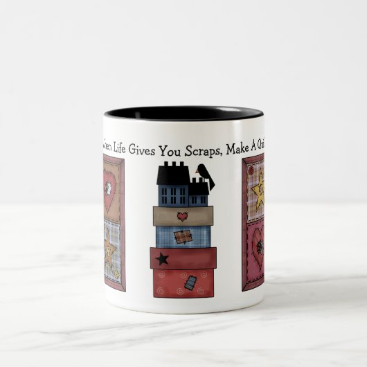 Tasse 2 Couleurs Patchwork Quilt Prim (Centre)