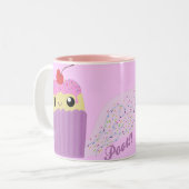 Tasse 2 Couleurs Pâtes de tarte aux cupcakes (Devant gauche)