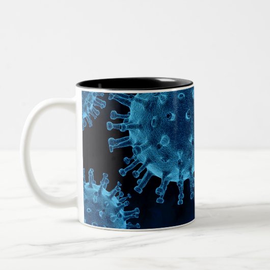 Tasse 2 Couleurs Pathogène de l'infection par le virus covidé (Gauche)