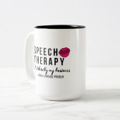 Tasse 2 Couleurs Pathologiste de la parole (pratique privée) (Devant gauche)