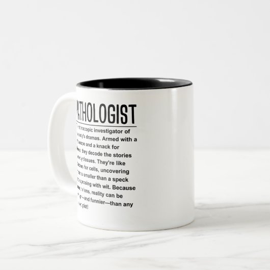 Tasse 2 Couleurs Pathologue (Devant gauche)