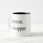 Tasse 2 Couleurs patience, sauterelle (Devant gauche)