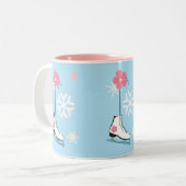 Tasse 2 Couleurs Patin de glace (Devant gauche)