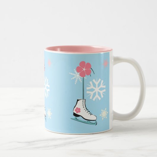 Tasse 2 Couleurs Patin de glace (Droit)