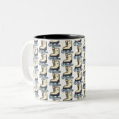 Tasse 2 Couleurs patinage sur glace (Devant gauche)