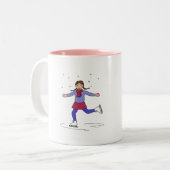 Tasse 2 Couleurs Patineuse sur glace (Devant gauche)