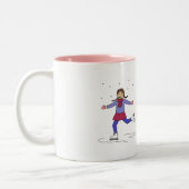 Tasse 2 Couleurs Patineuse sur glace (Gauche)