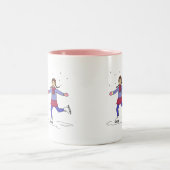 Tasse 2 Couleurs Patineuse sur glace (Centre)