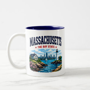 Tasse 2 Couleurs Patrimoine côtier du Massachusetts