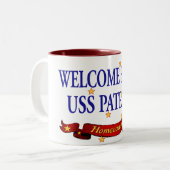 Tasse 2 Couleurs Patriote à la maison bienvenu d'USS (Devant gauche)