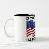 Tasse 2 Couleurs patriote américain (Gauche)