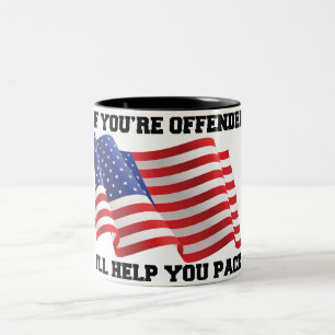 Tasse 2 Couleurs patriote américain