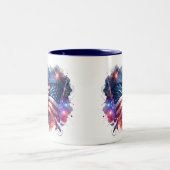 Tasse 2 Couleurs Patriotique (Centre)