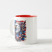 Tasse 2 Couleurs Patriotique (Devant gauche)