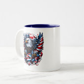Tasse 2 Couleurs Patriotique (Devant gauche)