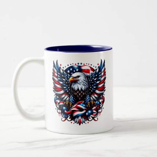 Tasse 2 Couleurs Patriotique (Gauche)
