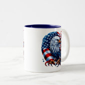 Tasse 2 Couleurs Patriotique (Devant droit)