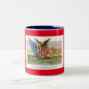 Tasse 2 Couleurs Patriotique vintage