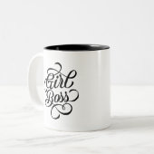 Tasse 2 Couleurs Patron de fille (Devant gauche)