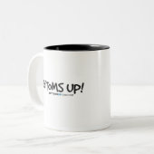 Tasse 2 Couleurs Patron stupide de F-ing (Devant gauche)