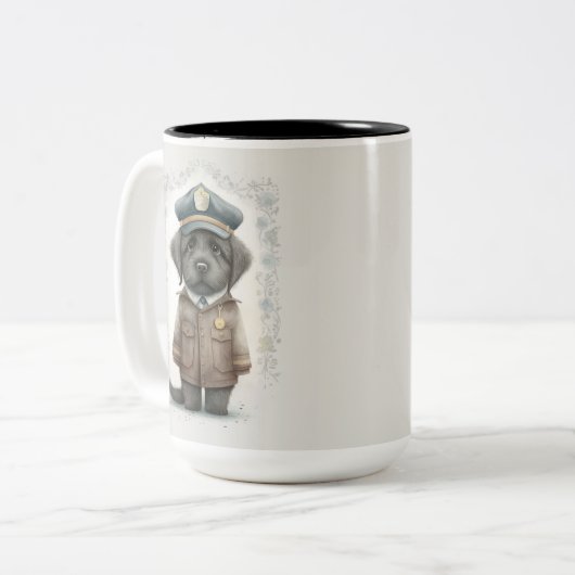 Tasse 2 Couleurs Patrouille Paw...Garder la communauté en sécurité (Devant gauche)