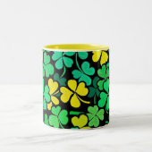 Tasse 2 Couleurs Pattern St. Patrick's Day Clovers (Centre)