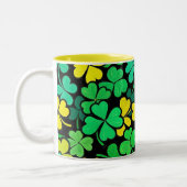 Tasse 2 Couleurs Pattern St. Patrick's Day Clovers (Gauche)