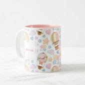 Tasse 2 Couleurs Patters de Whimsical Watercolor (Devant gauche)
