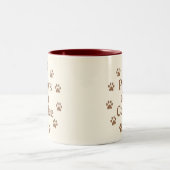 Tasse 2 Couleurs Pattes pour café (Centre)